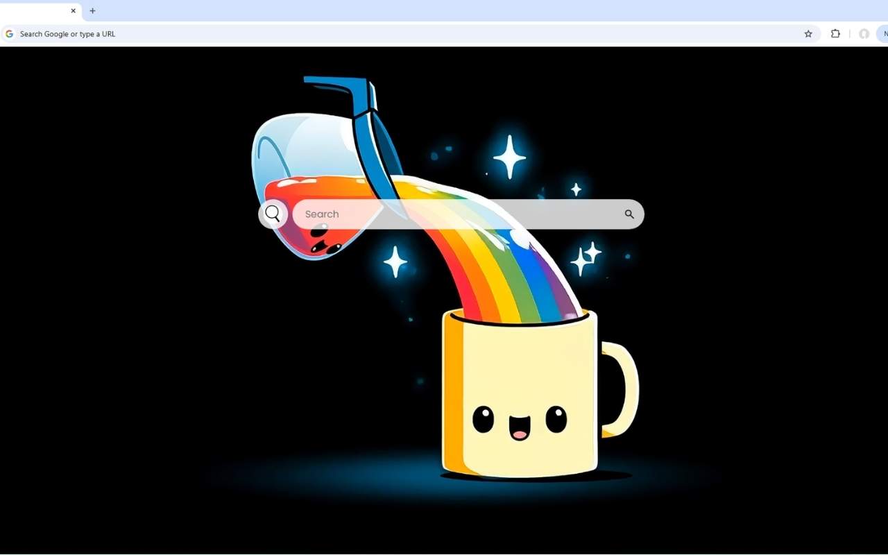 Kawaii Rainbow Coffee Live Wallpaper